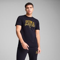 Футболка PUMA Class Graphic Tee, размер S, синий