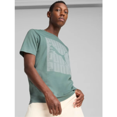 Футболка PUMA TECH, размер XS, зеленый