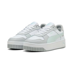 Кеды PUMA Carina Street, размер 5 UK, белый/серый/зеленый