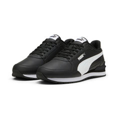 Кроссовки PUMA ST Runner v4 Leather, размер 8,5 UK, Puma Black-Puma White