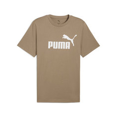 Футболка PUMA ESS No. 1 Logo, размер XL, коричневый/белый