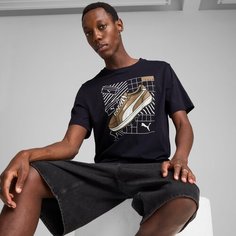 Футболка PUMA GRAPHICS Sneaker, размер S, синий