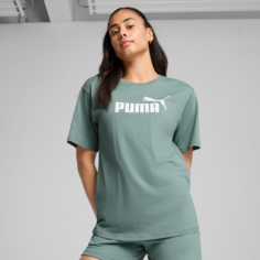 Футболка спортивная PUMA ESS No. 1 Logo Relaxed, размер M, зеленый