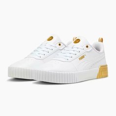 Кеды PUMA Carina 2.0 Metallic Dream, размер 37, белый/золотой
