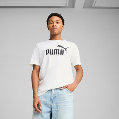 Футболка PUMA Essentials No. 1 Logo, размер XS, белый