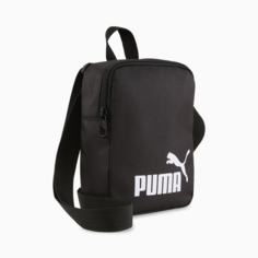 Сумка планшет PUMA Phase, фактура зернистая, матовая, черный