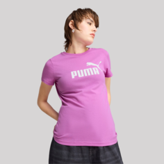 Футболка PUMA ESS No. 1 Logo, размер XS, фиолетовый