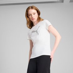 Футболка PUMA Essentials Metallic, размер XS, белый