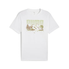Футболка PUMA Graphics Mountain Tee, размер S, белый