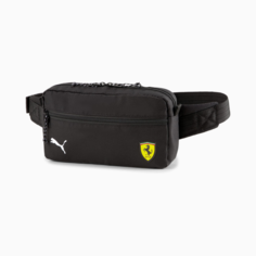 Сумка поясная PUMA Ferrari, фактура гладкая, матовая, черный