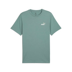 Футболка PUMA Essentials 2 Colour Small No. 1 Logo, размер M, зеленый