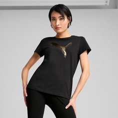 Футболка PUMA Essentials Metallic, размер S, черный