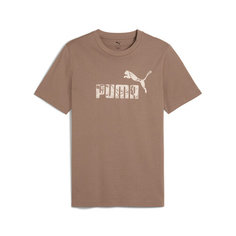 Футболка PUMA GRAPHICS No.1 Logo, размер M, коричневый
