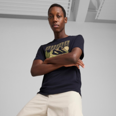 Футболка PUMA Graphics Mountain Tee, размер XS, синий