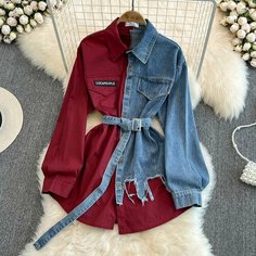 Платье Весна-лето 2025, размер 40-46, красный Нет бренда