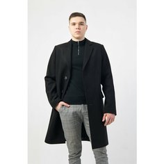 Пальто, размер 50/182, черный Нет бренда