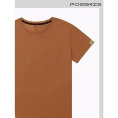 Футболка PossRis, размер 58-60, коричневый