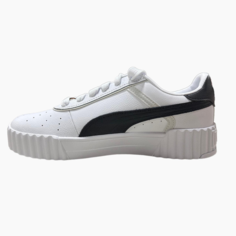 Кеды PUMA Carina 3.0 Luxe, размер 7 UK, белый/черный