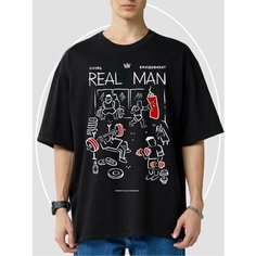 Футболка NITI-NITI Real Man, размер XXL, черный