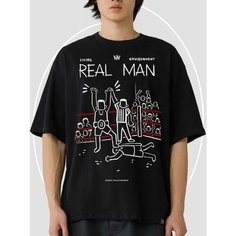 Футболка NITI-NITI Real Man, размер M, черный