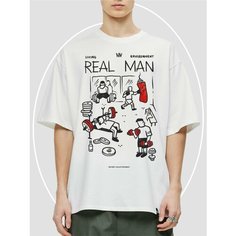 Футболка NITI-NITI Real Man, размер L, экрю