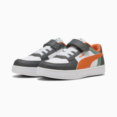 Кеды PUMA Caven 2.0, размер 12,5i UK, зеленый/оранжевый