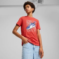 Футболка PUMA, размер 140, красный