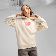 Худи PUMA Flaming Love, размер 152, бежевый