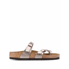 Шлёпанцы Birkenstock Mayari Birko-Flor, размер 40 Regular EU, золотой