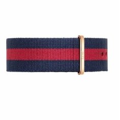 Ремешок Daniel Wellington, фактура плетеная, размер 20, красный/синий
