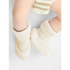 Пинетки Happy Baby Happy Baby Newborn, размер 9-10, молочный