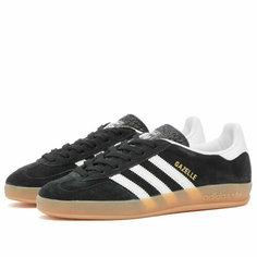 Кроссовки adidas Gazelle Indoor, полнота D, размер 41 FR / 8 US / 7,5 UK / 26 СМ, black