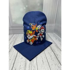Шапка для мальчиков, размер универсальный, голубой Daisyshop