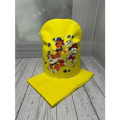 Шапка для мальчиков, размер универсальный, желтый Daisyshop