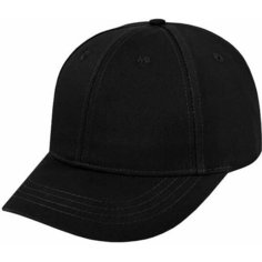 Бейсболка Street Soul 18002 Короткий козырёк для мужчин, размер One Size 58-62 см, черный