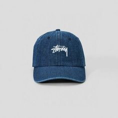 Кепка Stussy для мужчин и женщин, размер OSFA, джинс/голубой