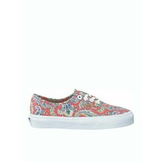 Кеды VANS, размер 6 US / 24 CM, красный, синий, белый