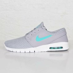 Кроссовки NIKE, размер 11,5 US / 45,5 EU / 29,5 CM, бирюзовый, белый, серый