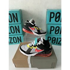 Кроссовки NIKE Базовая коллекция, размер 7, серый, белый, желтый, оранжевый, черный