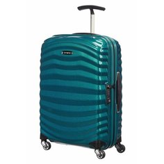 Чемодан Samsonite, 36 л, размер S, petrol blue