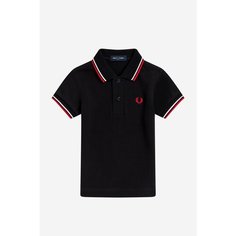 Поло FRED PERRY, размер 6-12 месяцев, красный, синий, белый