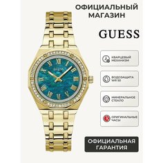 Наручные часы GUESS, синий/золотой