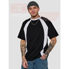 Футболка T-RONE menswear OVERSIZE, размер 50, черный