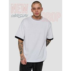 Футболка T-RONE menswear OVERSIZE, размер 52, белый