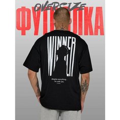 Футболка T-RONE menswear OVERSIZE, размер 48, черный 2