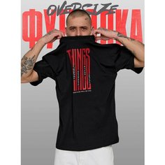 Футболка T-RONE menswear OVERSIZE, размер 50, черный 3