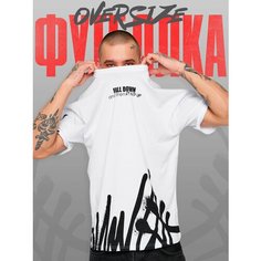 Футболка T-RONE menswear OVERSIZE, размер 48, белый 3