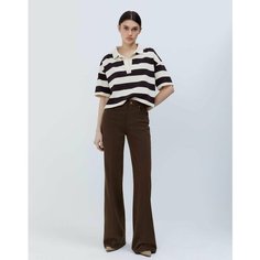 Джинсы широкие Gloria Jeans, размер 48/170, темно-коричневый