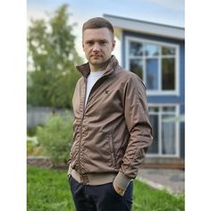 Куртка ТД Коллекция, размер XXL, бежевый, коричневый