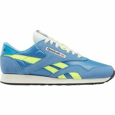 Кроссовки Reebok Classic Nylon, полнота F, размер 11 US, синий/желтый/бежевый
